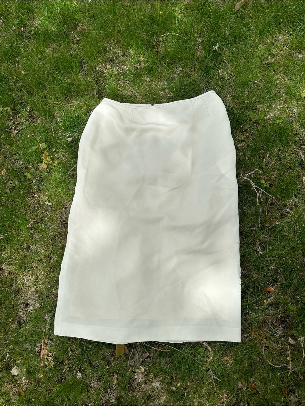 Elegant Cream Maxi Skirt - Classic Clean Lines
